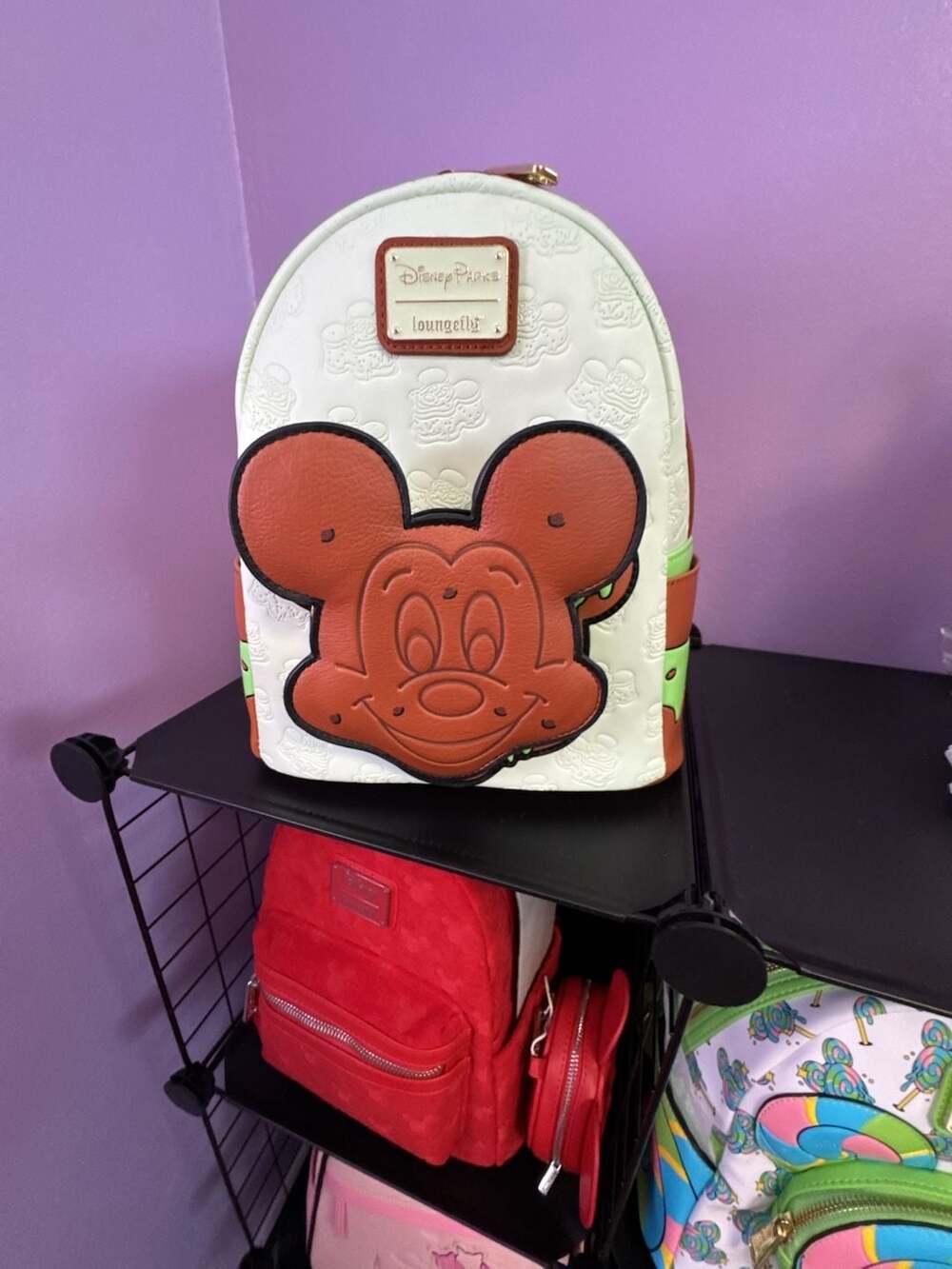 Disney Parks Loungefly Mickey Mouse Ice Cream Sandwich Mini Backpack Mint Chip